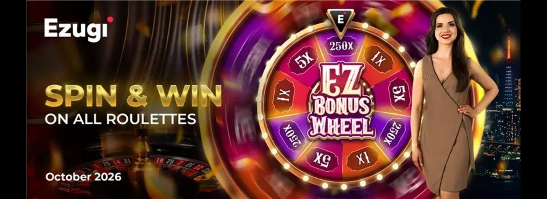 Ezugi 全轮盘 Spin & Win 活动